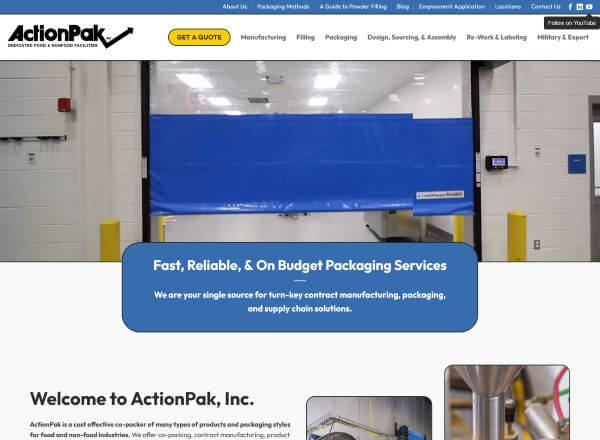 ActionPak homepage