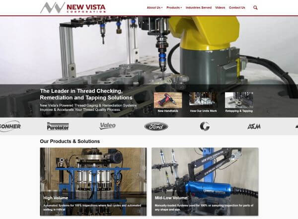 new vista homepage